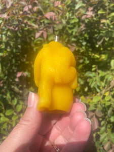 Thy Will Bee Done Apiary - Beeswax Candle, Beeswax Bear and Honey Pot Candle, Pooh Bear
