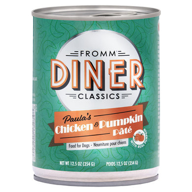 Fromm Diner Classics Chicken Pumpkin Pie Dog Food 12.5 oz