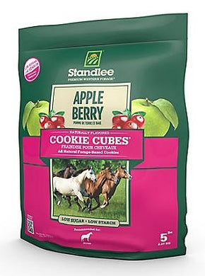 Standlee Apple Berry Cookies Cubes Horse Treats Low Sugar Low Starch, 2 lbs