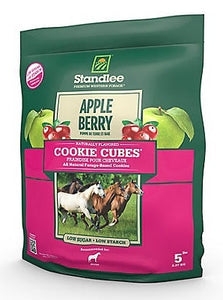 Standlee Apple Berry Cookies Cubes Horse Treats Low Sugar Low Starch, 2 lbs