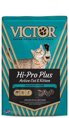 Victor Hi-Pro Plus Active Dry Cat Food, Multiple Sizes Available
