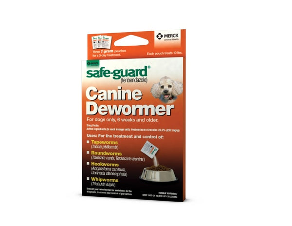 Merck Safeguard Canine Dewormer for Dogs, 10-lb, 3-pk