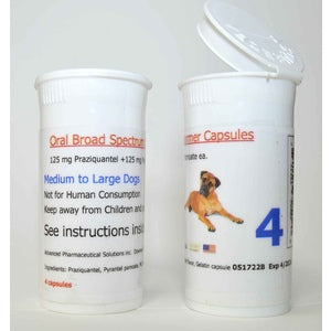 Broad Spectrum Dewormer 4ct Med/Lg Dog