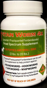 Titan Dog DeWormer Broad Spectrum Capsule Wormer Multi Sizes Available