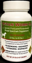 Titan Dog DeWormer Broad Spectrum Capsule Wormer Multi Sizes Available