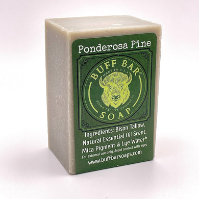 Big Crazy Buffalo - Ponderosa Pine Bison Tallow Soap Bar - 4oz