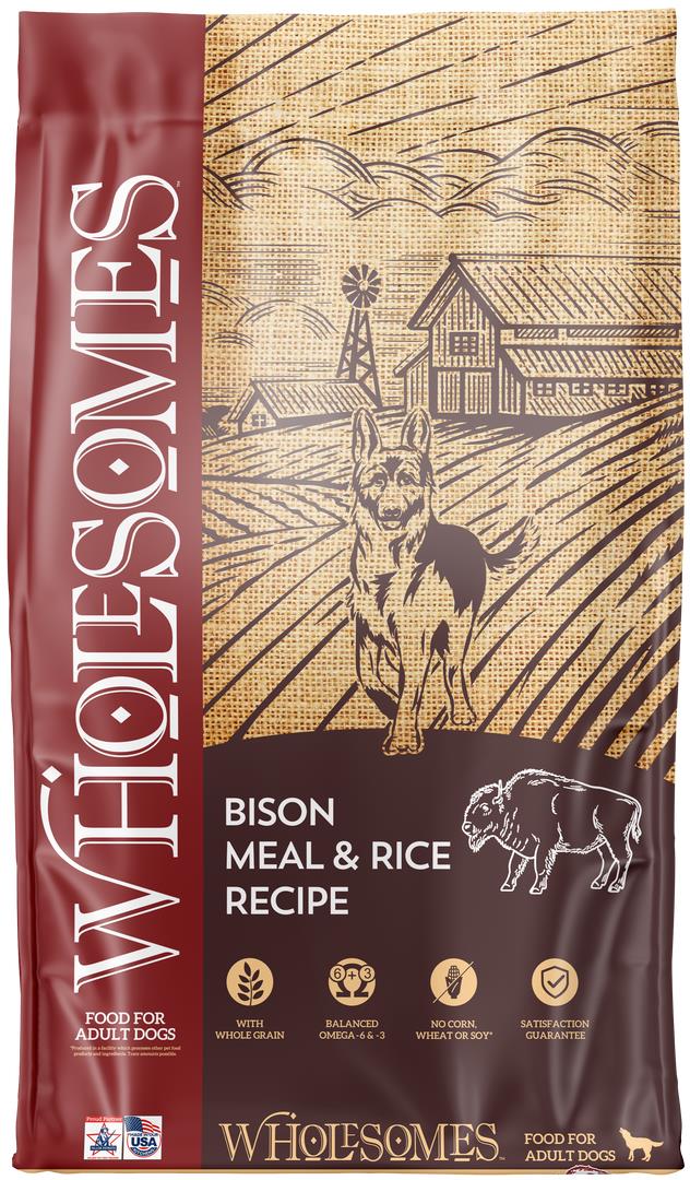 Wholesomes Bison Meal & Rice Dog 35 lb