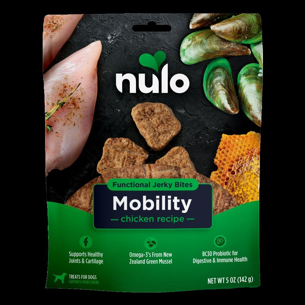 Nulo Functional Jerky Mobility Chicken Dog Treats 5 oz Bag