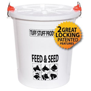 FEED & SEED STORAGE W/ LID - 45 GALLON
