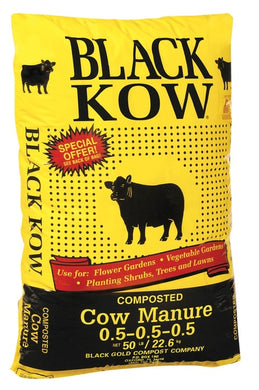Black Kow Composted Cow Manure  .5-.5-.5 45 lbs/1 cu ft