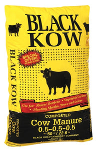 Black Kow Composted Cow Manure  .5-.5-.5 45 lbs/1 cu ft