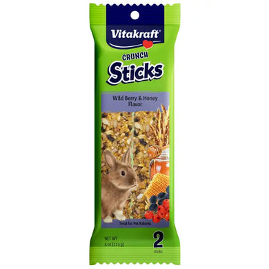 Vitakraft Rabbit Wild Berry Honey Sticks 4 oz