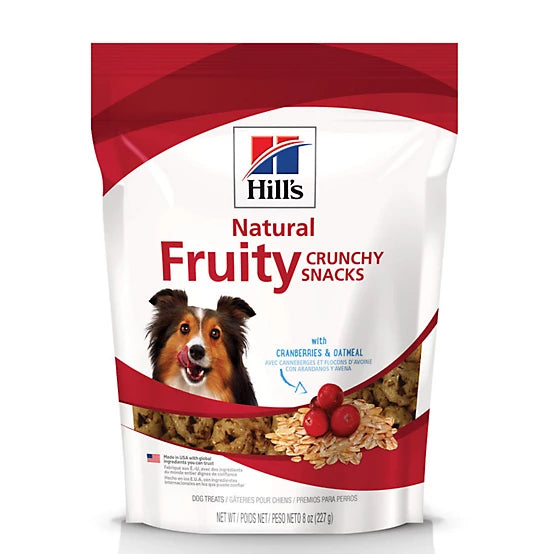 Hill's Fruity Crunchy Snacks with Cranberry & Oatmeal, 8 oz