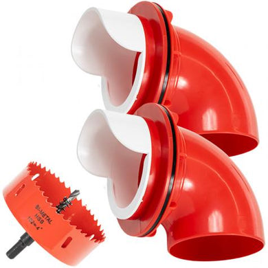 DIY Elbow Chicken Feeder Kit incl 2 ports & Hole Saw