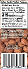 Mascot Pecan - Butter Toffee Peanuts Grab and Go Bag