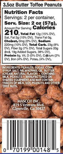Mascot Pecan - Butter Toffee Peanuts Grab and Go Bag