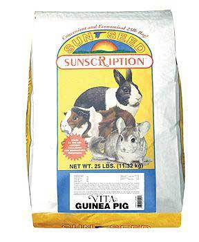 Sunseed Prima Guinea Pig Food 25 lb Bag