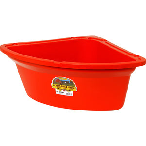 Feeder Bucket Corner Fence 26-Quart Poly Red
