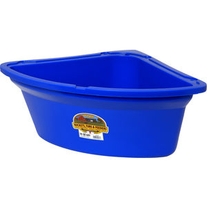 Feeder Bucket Corner Fence 26-Quart Poly Blue