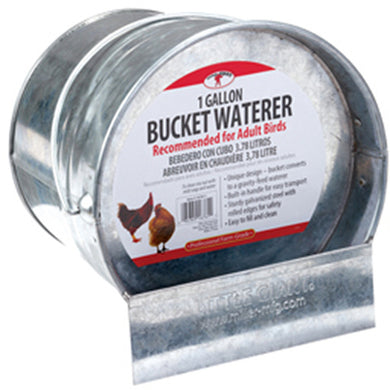 Miller Little Giant Galv Bucket Poultry Waterer 1 gal