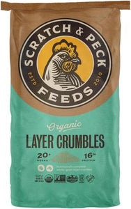 Organic Chicken Layer Feed Crumbles 16% - 35 lb Bag