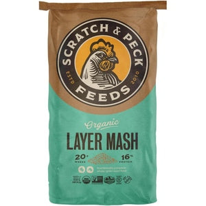 Organic Scratch and Peck Layer Mash 40 LB BAG