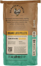 Organic Scratch and Peck Layer Pellet 40lb bag
