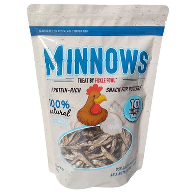 Fickle Fowl Dried Minnows - 10 oz Bag