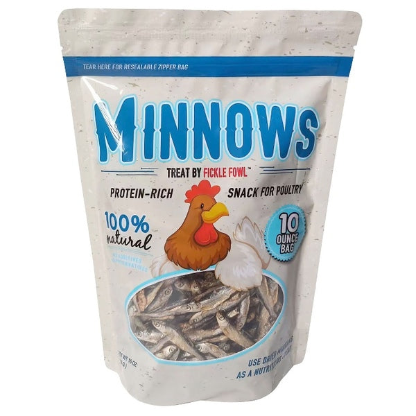 Fickle Fowl Dried Minnows - 10 oz Bag
