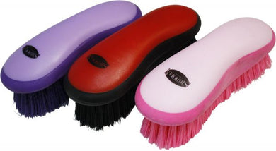 Showman Soft Grip Dandy Grooming Brush (pink)