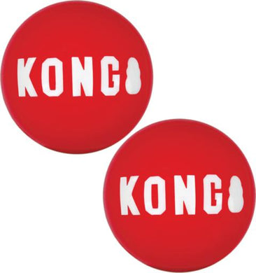 KONG Signature Ball Dog Toy, 2-pack