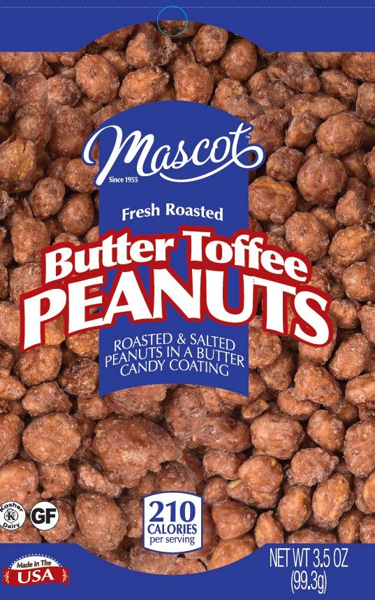 Mascot Pecan - Butter Toffee Peanuts Grab and Go Bag