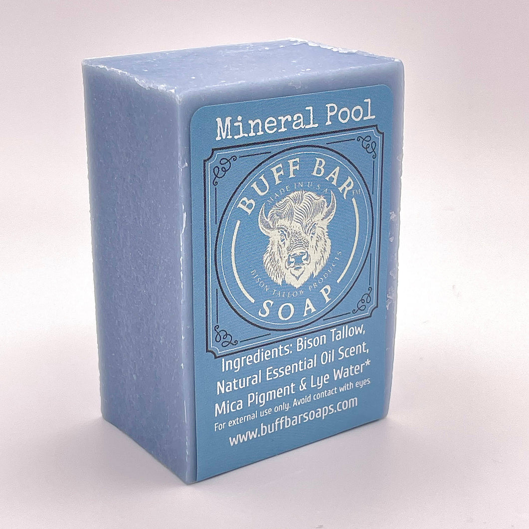Big Crazy Buffalo - Mineral Pool Bison Tallow Soap Bar - 4oz