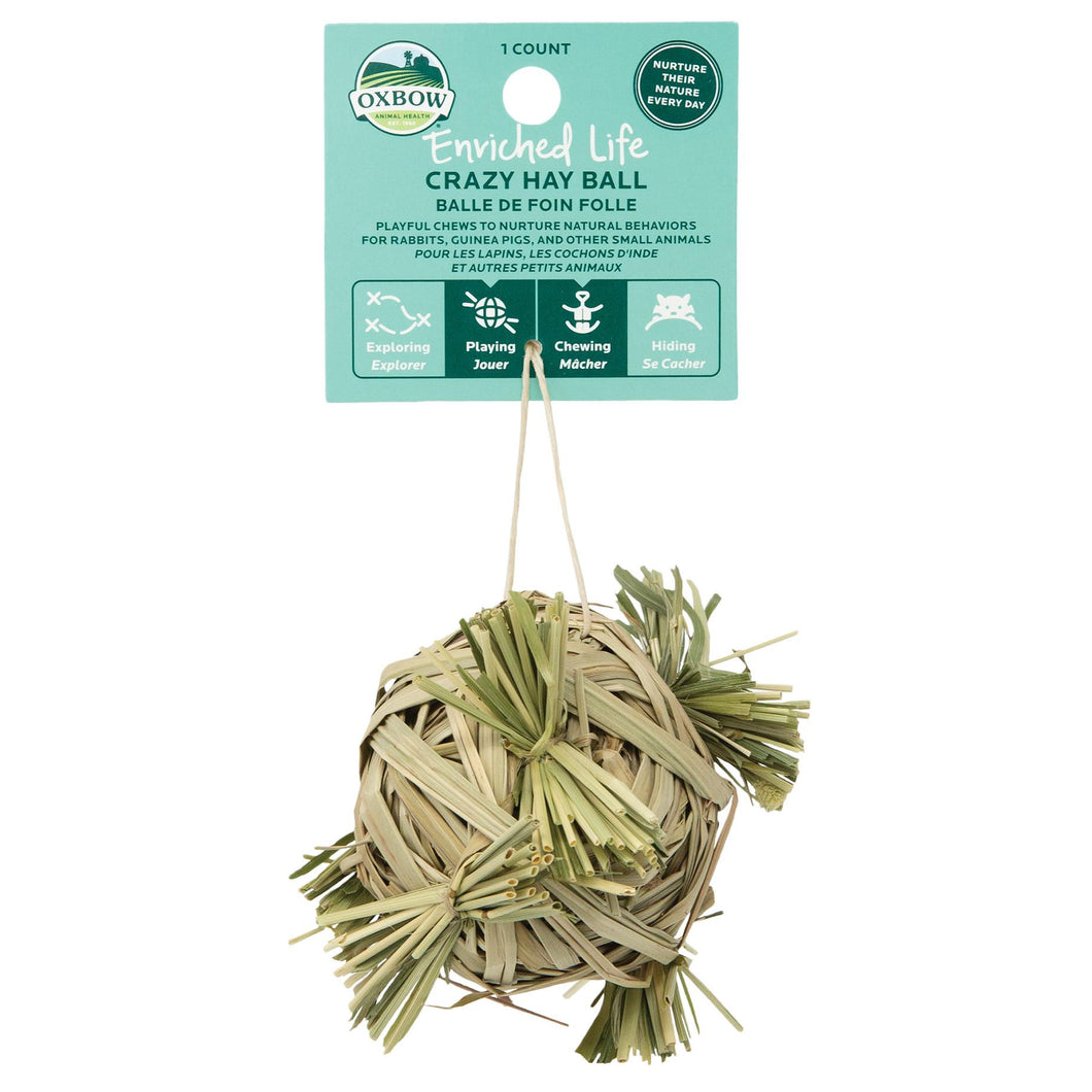 Oxbow Crazy Hay Ball Small Animal Toy