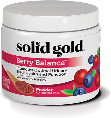 Solid Gold Supplements Berry Balance Urinary Tract Health Powder Dog & Cat Supplement, 3.5-oz jar