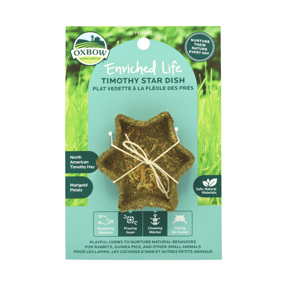 Oxbow Elife Timothy Star Dish Small Animal Chew Toy