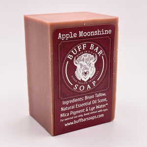 Big Crazy Buffalo - Apple Moonshine Bison Tallow Soap Bar - 4oz