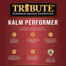 Kalm Performer®, Textured, High Fat Equine Horse Feed 50lb bag