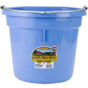 20 qt Flat Back Bucket Multi Color Made in USA