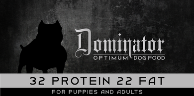 Dominator Optimum Dog Food 32/22 Adult & Puppy Formula - 50 lb Bag