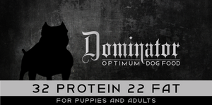 Dominator Optimum Dog Food 32/22 Adult & Puppy Formula - 50 lb Bag
