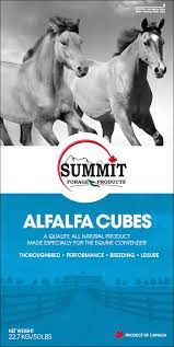 Forage All Natural Alfalfa Cubes 50# Forage Feed for Livestock