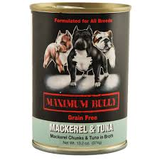 Maximum Bully Grain Free Mackeral Chunk & Tuna in Broth 13.2 oz
