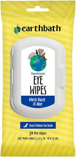 earthbath Eye Wipes Witch Hazel & Aloe