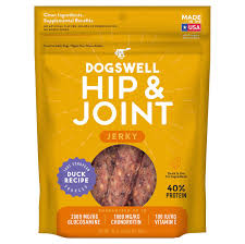 Dogswell Jerky Grain-Free Hip & Joint Duck Jerky Treat, 10-oz