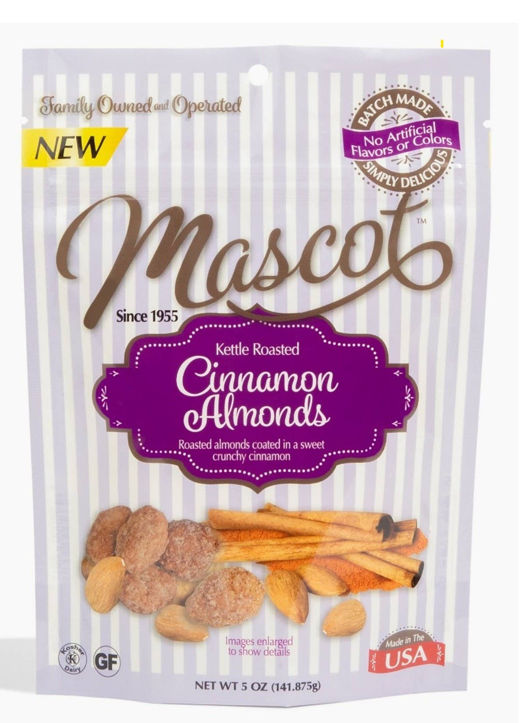 Mascot Pecan - Kettle Roasted Cinnamon Almonds