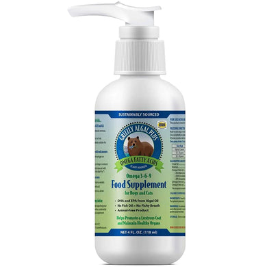 Grizzly Algal Plus Oil Dog & Cat Supplement with pump