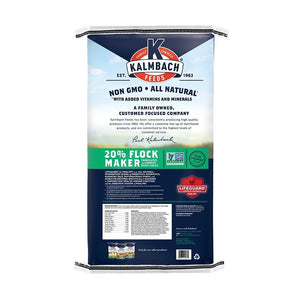 Kalmbach Feeds All Natural Non-GMO 20% Protein Flock Maker Crumbles Chicken Feed, 50-lb bag