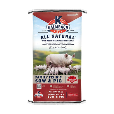 Family Fixins Pig Feed  16% protein and 4% fat   50lb bag