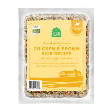 Open Farm Dog Frozen Gently Cooked Chicken & Brown Rice 8 oz